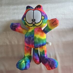 Garfield Rainbow Tie Dye Plush by The Toy Factory